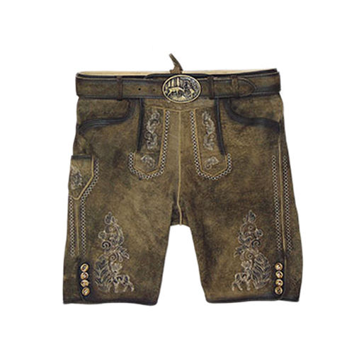 Brown Lederhosen Leather Short