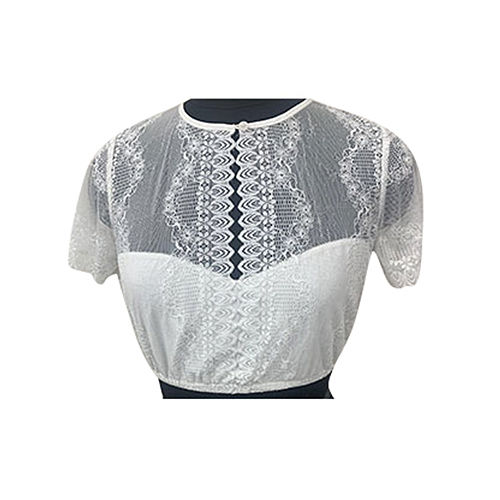 White Fancy Dirndl Blouse