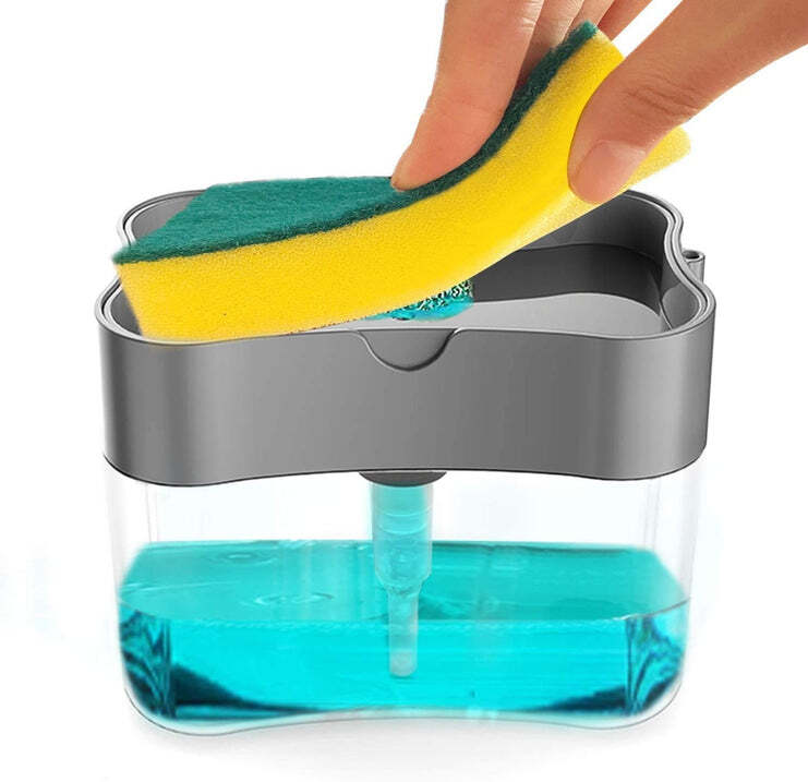 2 IN 1 SOAP PUMP DISPENSER FOR DISHWASHER LIQUID