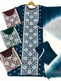 Sun Flower Blue South Silk Kurti
