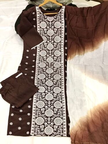 Sun Flower Brown South Silk Kurti
