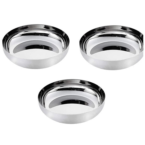 7Inch Stainless Steel Halwa Plate