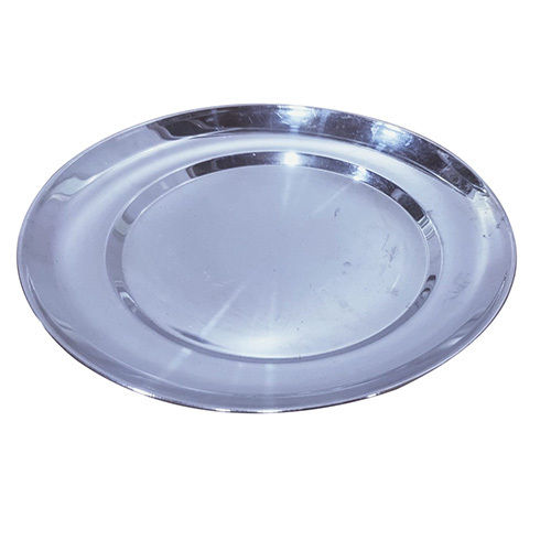 Silver 8.5 Inch Dinner Plate