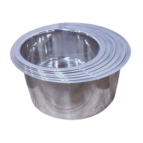 Silver Stainless Steel Round Tope