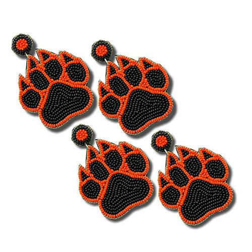 Inch Hand Beaded Paw Earring Gender: Women