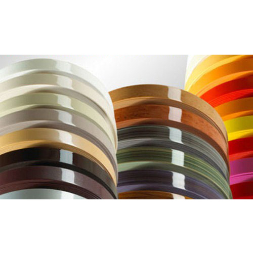 PVC Edge Banding Tape - Plastic Material, Different Sizes Available | Polished Finish, Ideal for Packaging Applications