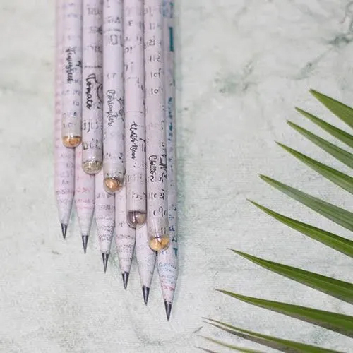 Recycled Newspaper Plantable Pencils - Paper Material, Different Sizes Available, Multicolor Design | High Quality Writing Solution