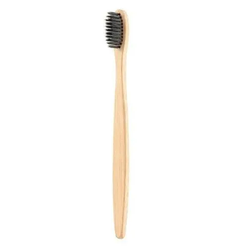 Biodegradable Bamboo Toothbrush - Bamboo Material, 6.5 Inch Size, Brown Bristles | Eco-Friendly Solid Design for Sustainable Oral Care