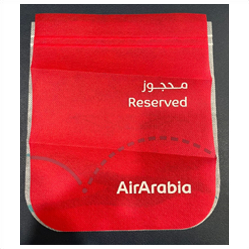 Airline Promotional Head Rest Cover - Non-Woven Fabric, Customized Size, Printed Pattern, Versatile Protection and Promotion
