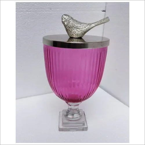 Glass Trophy Jar