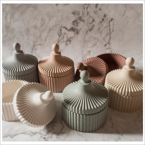 Glass Decorative Candle Jar