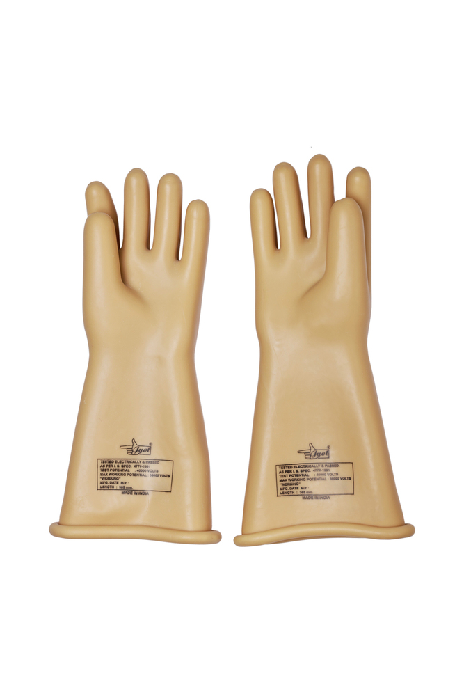 Electrical Shockproof Rubber Hand Gloves 40000 v