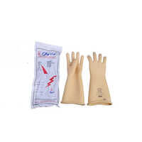 Electric Shock Proof Rubber Hand Gloves of Test Volt 5000