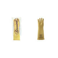 Electric Shock Proof Rubber Hand Gloves of Test Volts 33000