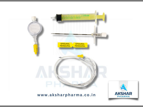 Kit (Peripur catheter) (needle) ( filter) (syringe)