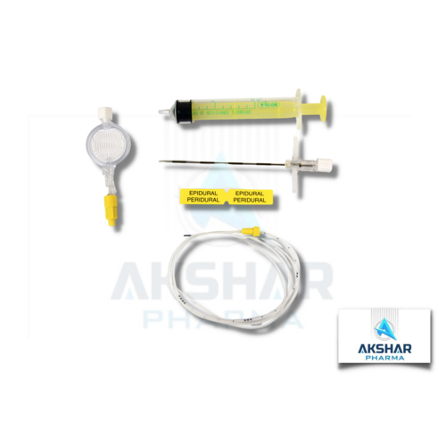 Kit (Peripur catheter) (needle) ( filter) (syringe)