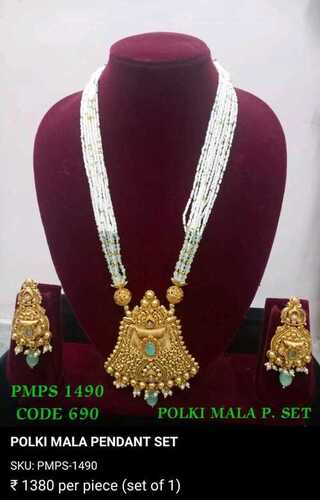 POLKI MALA PENDANT SET