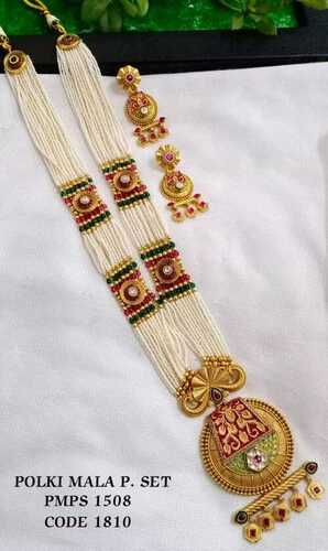 RAJWADI POLISH WITH GHUGRI LONG SET