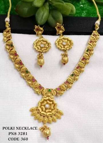 RAJWADI POLISH NECKLACE SET