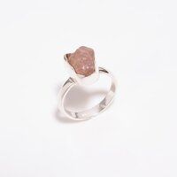 Citrine Raw Gemstone 925 Sterling Silver Ring Girls Fashion jewelry supplier