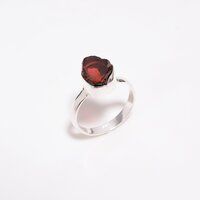 Citrine Raw Gemstone 925 Sterling Silver Ring Girls Fashion jewelry supplier