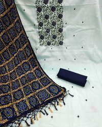 Hiral Blue Zora Silk Dress Material