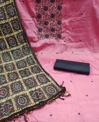 Hiral Pink Zora Silk Dress Material