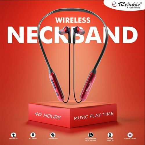 Wireless Neckband - Lightweight Design | High-Fidelity Sound, Long Battery Life, Ergonomic Fit