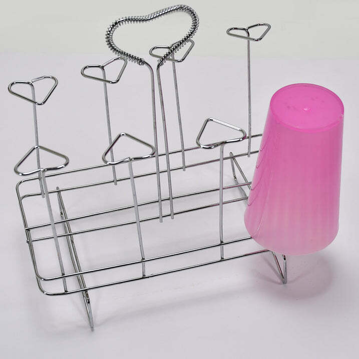 MULTIPURPOSE STAINLESS STEEL GLASS HOLDER