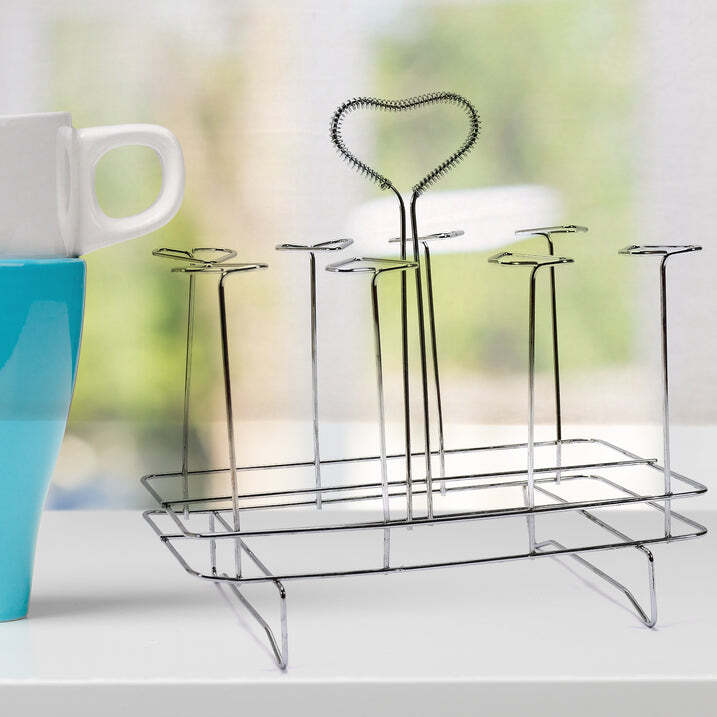 MULTIPURPOSE STAINLESS STEEL GLASS HOLDER