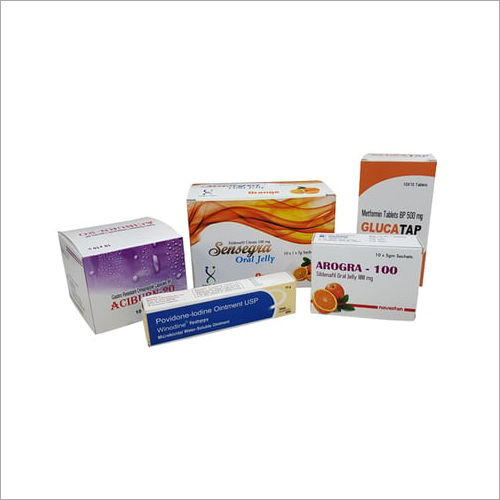 Glossy Lamination Pharma Tablets Packaging Box