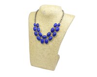 Lapis Stones Silver Oxidized Plated Necklace