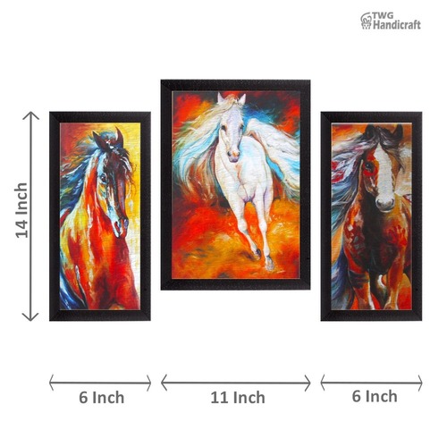 Beautiful Wall Hanging Set Of 3 Paintings