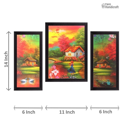 Decorative Wall Hanging Set Of 3 Painting