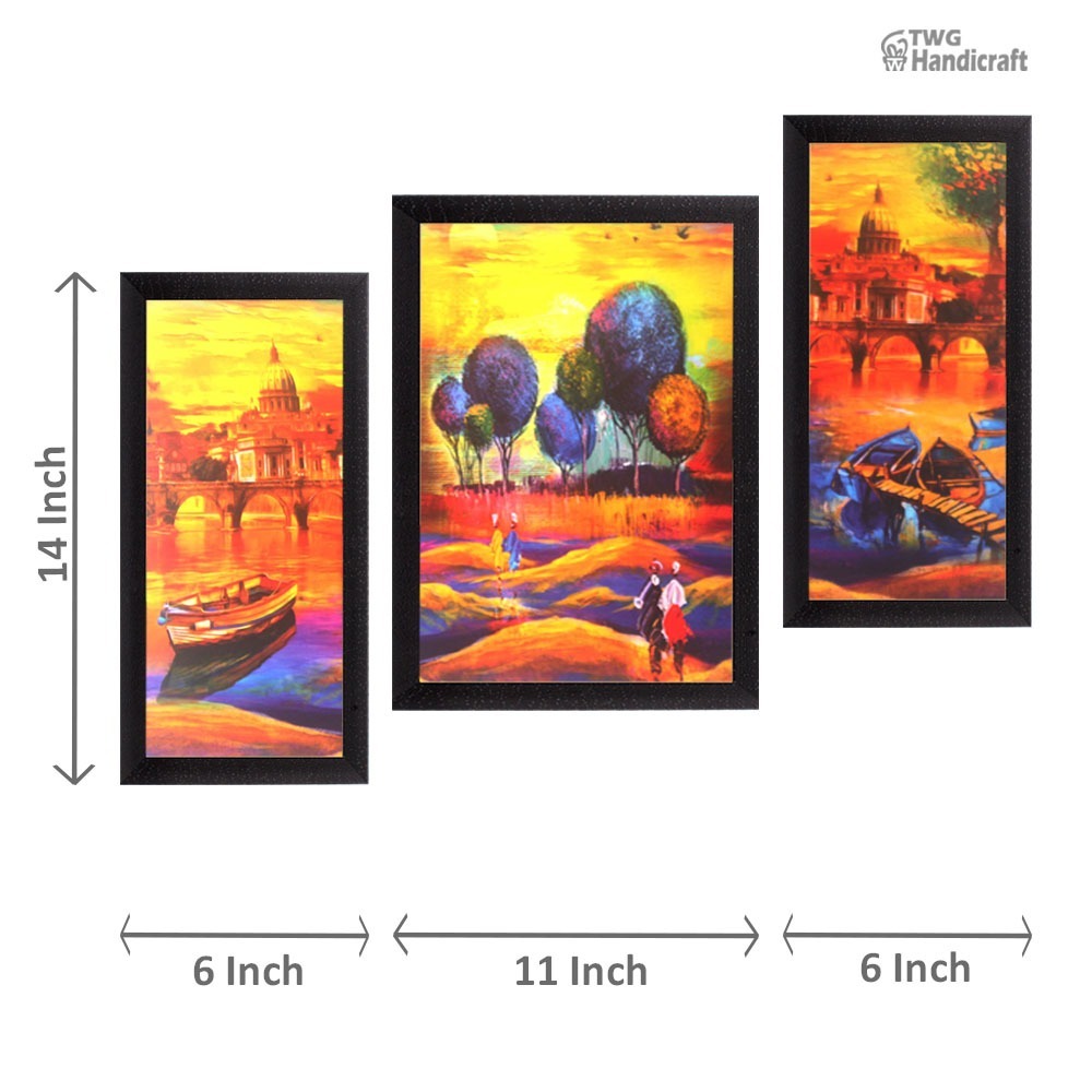 Decorative Wall Hanging Set Of 3 Painting
