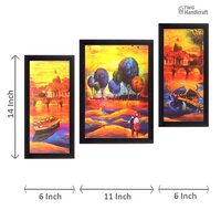 Decorative Wall Hanging Set Of 3 Painting