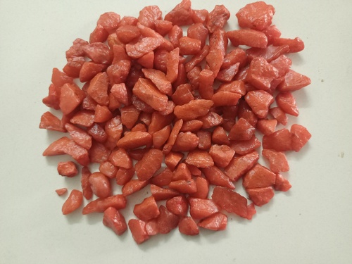 Aquarium tank decoration for color coated water proof quartz red chips and aggregate