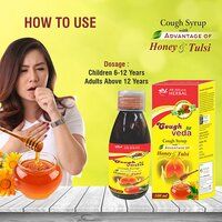 100Ml Honey And Tulsi Cough Veda Syrup