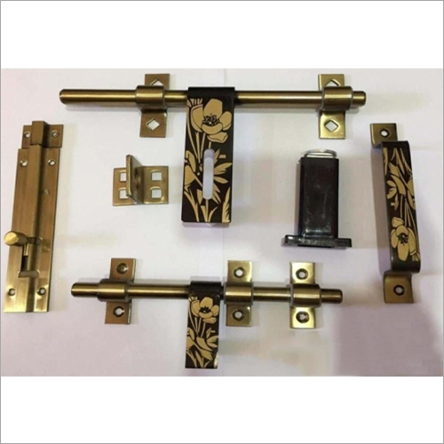 Golden And Black La 05 Door Lock