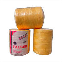 Packer Yellow Pp Baler Twine - Plastic Material, Multiple Ply, Shiny Yellow Color | Commercial Application, Plain Style And Texture