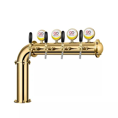 Bronze L Type Beer Tower 4 Way