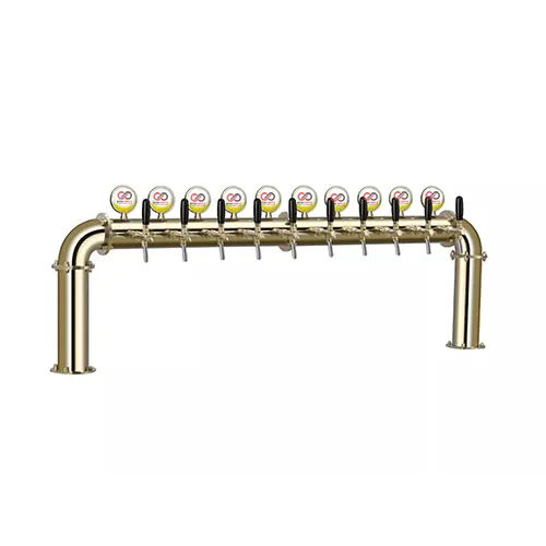 10 Way Golden U Shape Beer Tower