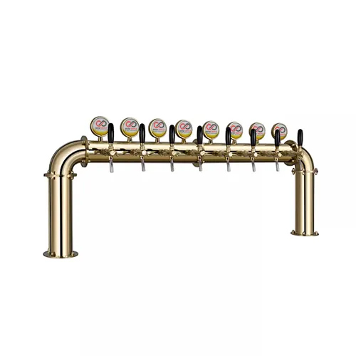 8 Way Golden U Shape Beer Tower