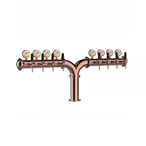 8 Way Bronze R Shape Beer Tower