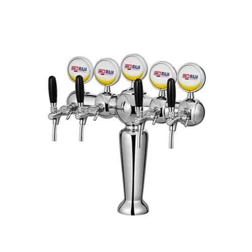 4 Way Stainless Steel Beer Tower