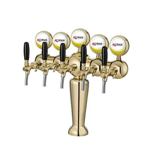 Golden 5 Way Parsian Beer Tower