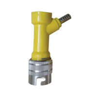 Qcd Syrup Tank Connector - Stainless Steel, 4-6 Inch Height, Polished Finish | Silver And Yellow Color Options, Ideal For Soda Machines