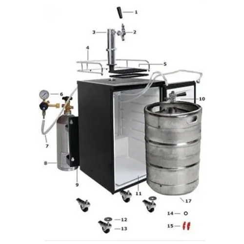 1 Way Kegerator - Color: Silver