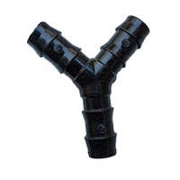 16 Mm Y Tee - Solid Plastic Construction | Designed For Industrial Agriculture Applications