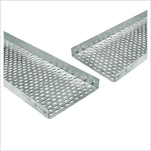 White Mild Steel Perforated Cable Tray